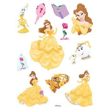 Beauty and the Beast Assortment ofs Design Water Transfer Temporary Tattoo(fake Tattoo) Stickers NO.13963