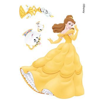 Beauty and the Beast: Belle and Friendss Design Water Transfer Temporary Tattoo(fake Tattoo) Stickers NO.13966