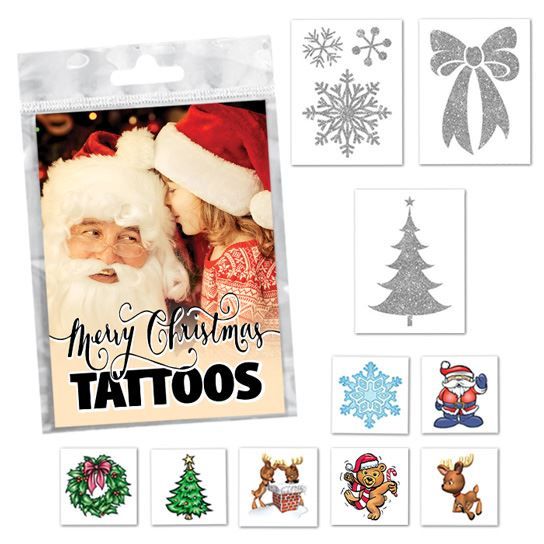 Christmas Stocking Stuffers Design Water Transfer Temporary Tattoo(fake Tattoo) Stickers NO.14143