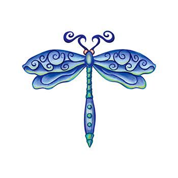 Dragonfly Design Water Transfer Temporary Tattoo(fake Tattoo) Stickers NO.13795