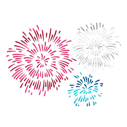Exploding Fireworks (Large) Design Water Transfer Temporary Tattoo(fake Tattoo) Stickers NO.12823