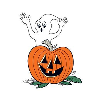 Glow in the Dark Ghost and Pumpkin Design Water Transfer Temporary Tattoo(fake Tattoo) Stickers NO.13342