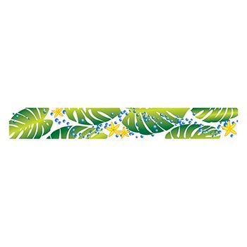 Green Leaf Band Design Water Transfer Temporary Tattoo(fake Tattoo) Stickers NO.11793