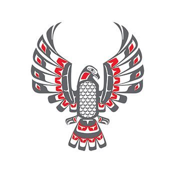 Haida Eagle Design Water Transfer Temporary Tattoo(fake Tattoo) Stickers NO.12222
