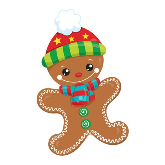 Holiday Gingerbread Man Design Water Transfer Temporary Tattoo(fake Tattoo) Stickers NO.12863