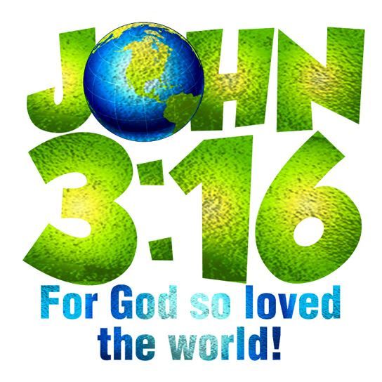 John 3:16 Earth Metallic Design Water Transfer Temporary Tattoo(fake Tattoo) Stickers NO.12075