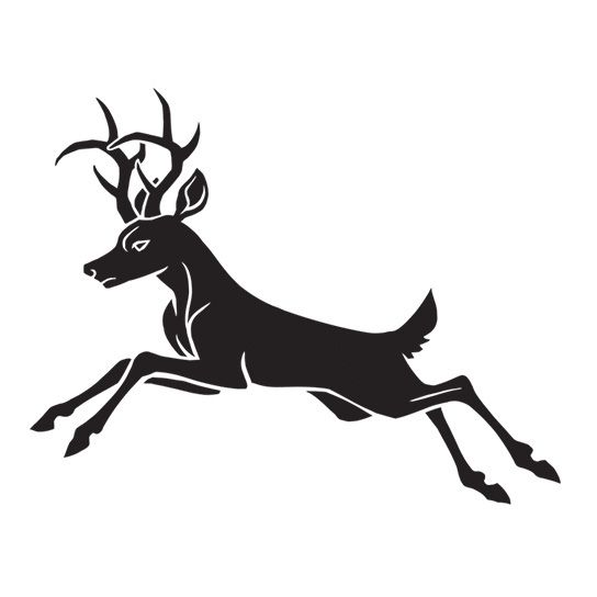 Leaping Deer Design Water Transfer Temporary Tattoo(fake Tattoo) Stickers NO.13492