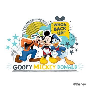 Mickey & Friends: Goofy, Mickey and Donald Design Water Transfer Temporary Tattoo(fake Tattoo) Stickers NO.13971