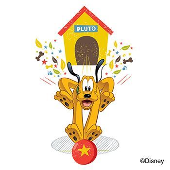 Mickey & Friends: Pluto Design Water Transfer Temporary Tattoo(fake Tattoo) Stickers NO.13980