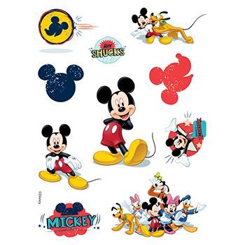 Mickey Mouse Assortment ofs Design Water Transfer Temporary Tattoo(fake Tattoo) Stickers NO.13982