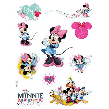 Minnie Mouse Assortment ofs Design Water Transfer Temporary Tattoo(fake Tattoo) Stickers NO.14148