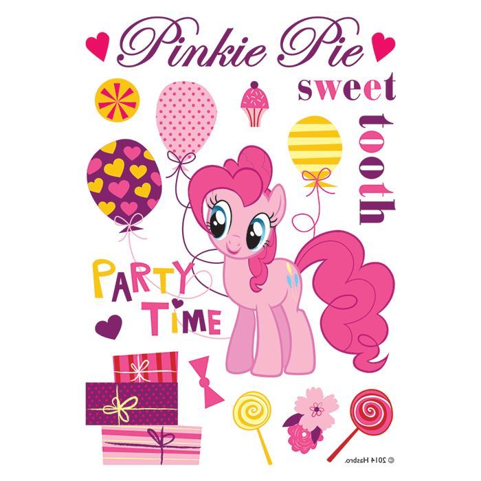 PinkiePie Sweet Party Time Design Water Transfer Temporary Tattoo(fake Tattoo) Stickers NO.13570