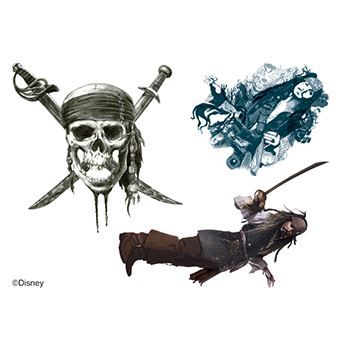 Pirates of the Caribbeans Design Water Transfer Temporary Tattoo(fake Tattoo) Stickers NO.13979