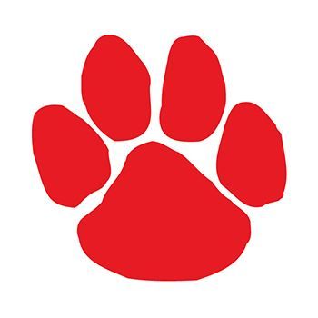 Red Paw Print Design Water Transfer Temporary Tattoo(fake Tattoo) Stickers NO.13064