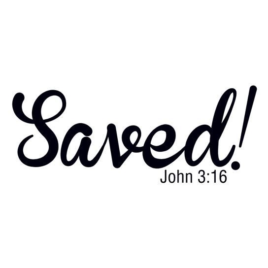 Saved! John 3:16 Design Water Transfer Temporary Tattoo(fake Tattoo) Stickers NO.12938