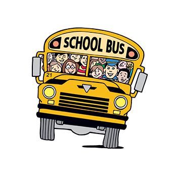 School Bus with Kids Design Water Transfer Temporary Tattoo(fake Tattoo) Stickers NO.13096