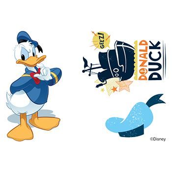 Set of Donald Ducks Design Water Transfer Temporary Tattoo(fake Tattoo) Stickers NO.14010