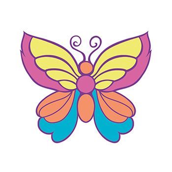 Small Butterfly Design Water Transfer Temporary Tattoo(fake Tattoo) Stickers NO.12941