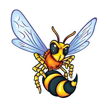 Small Hornets Design Water Transfer Temporary Tattoo(fake Tattoo) Stickers NO.13584