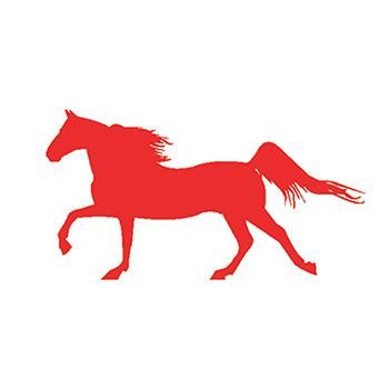 Small Red Horse Design Water Transfer Temporary Tattoo(fake Tattoo) Stickers NO.13054