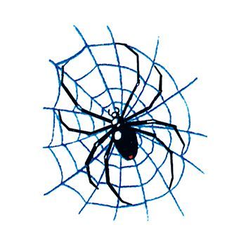 Spider on Web Design Water Transfer Temporary Tattoo(fake Tattoo) Stickers NO.13373