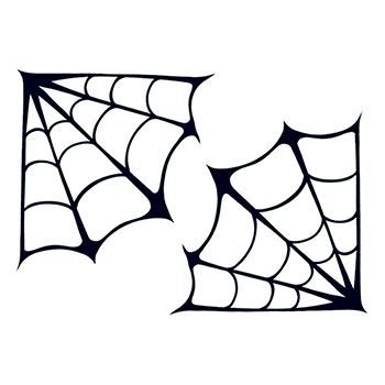 Spooky Spider Webs Design Water Transfer Temporary Tattoo(fake Tattoo) Stickers NO.13377