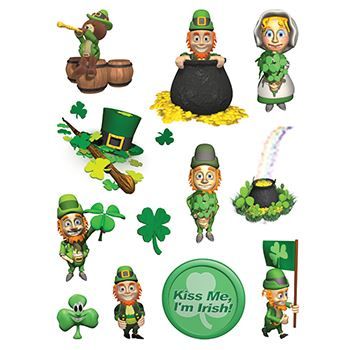 St. Patrick's Day Sheet ofs Design Water Transfer Temporary Tattoo(fake Tattoo) Stickers NO.13412