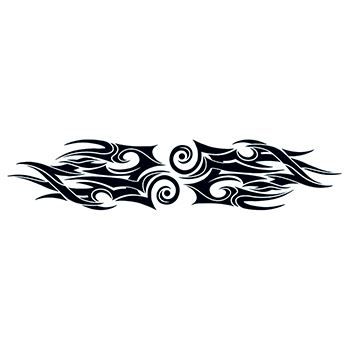 Tribal Flames Lower Back Design Water Transfer Temporary Tattoo(fake Tattoo) Stickers NO.12162