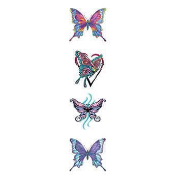 Various Butterflies Design Water Transfer Temporary Tattoo(fake Tattoo) Stickers NO.13789