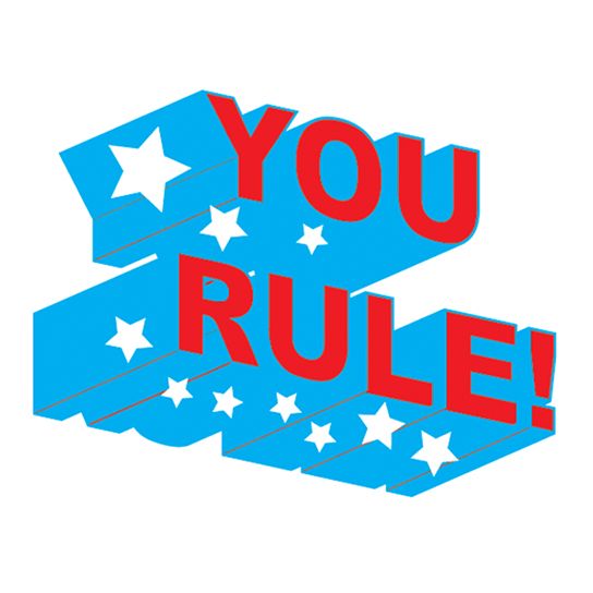 You Rule Design Water Transfer Temporary Tattoo(fake Tattoo) Stickers NO.13921