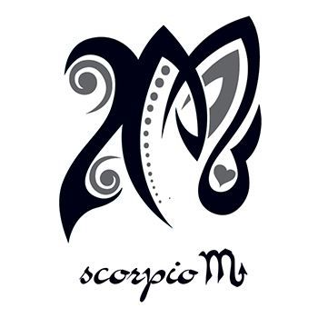 Zodiac: Scorpio Design Design Water Transfer Temporary Tattoo(fake Tattoo) Stickers NO.12244