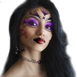 Adult Witch Face Costume Design Water Transfer Temporary Tattoo(fake Tattoo) Stickers NO.13214