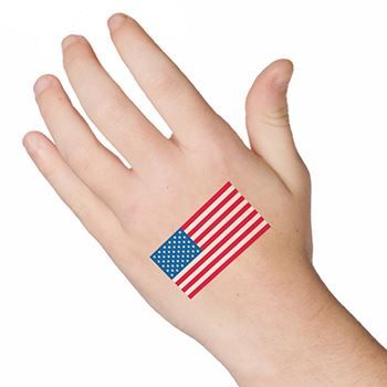 American Flag Team USA Design Water Transfer Temporary Tattoo(fake Tattoo) Stickers NO.12818