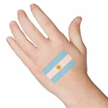 Argentina Flag Design Water Transfer Temporary Tattoo(fake Tattoo) Stickers NO.12709