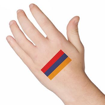 Armenia Flag Design Water Transfer Temporary Tattoo(fake Tattoo) Stickers NO.12712
