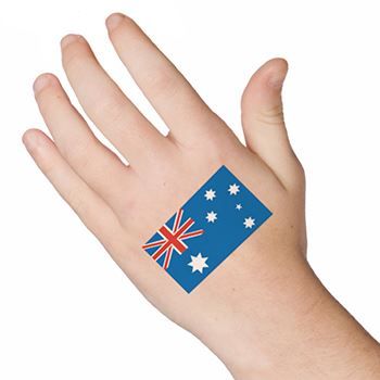 Australia Flag Design Water Transfer Temporary Tattoo(fake Tattoo) Stickers NO.12723