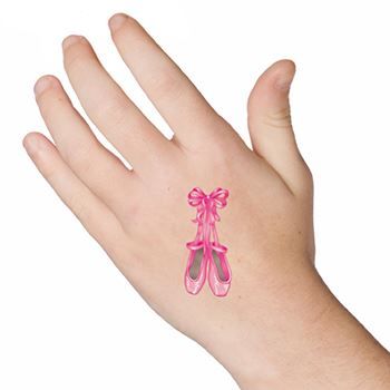 Ballet Shoes Design Water Transfer Temporary Tattoo(fake Tattoo) Stickers NO.15050