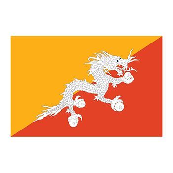 Bhutan Flag Design Water Transfer Temporary Tattoo(fake Tattoo) Stickers NO.12725