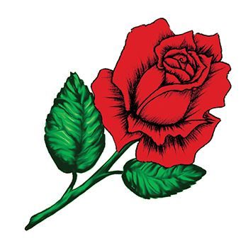 Blooming Rose Design Water Transfer Temporary Tattoo(fake Tattoo) Stickers NO.13491