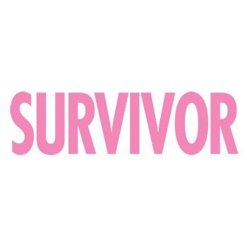 Breast Cancer: Survivor (Pink Glitter) Design Water Transfer Temporary Tattoo(fake Tattoo) Stickers NO.14165