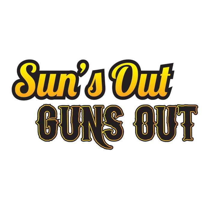 Bro Suns Out Guns Out Design Water Transfer Temporary Tattoo(fake Tattoo) Stickers NO.14273