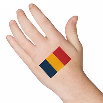 Chad Flag Design Water Transfer Temporary Tattoo(fake Tattoo) Stickers NO.12736