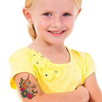 Classic Girls: Unicorn Design Water Transfer Temporary Tattoo(fake Tattoo) Stickers NO.11999