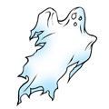 Concerned Ghost Design Water Transfer Temporary Tattoo(fake Tattoo) Stickers NO.13246