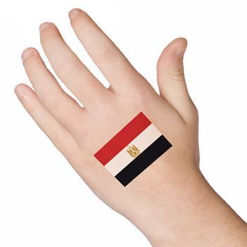 Egypt Flag Design Water Transfer Temporary Tattoo(fake Tattoo) Stickers NO.12794