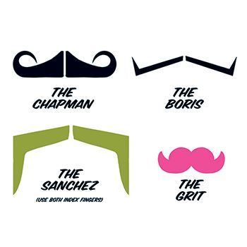 Fingerstaches: The Boss Design Water Transfer Temporary Tattoo(fake Tattoo) Stickers NO.14253