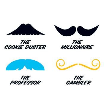 Fingerstaches: The Cookie Duster Design Water Transfer Temporary Tattoo(fake Tattoo) Stickers NO.14252