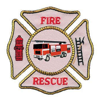 Fire Rescue Patch Design Water Transfer Temporary Tattoo(fake Tattoo) Stickers NO.13170
