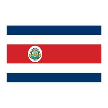Flag of Costa Rica Design Water Transfer Temporary Tattoo(fake Tattoo) Stickers NO.12802