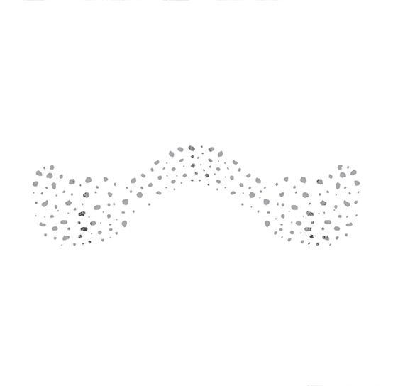 Flashy Freckle Faces - Silver Design Water Transfer Temporary Tattoo(fake Tattoo) Stickers NO.14197